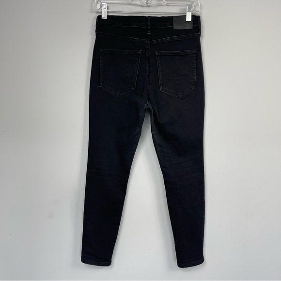 Everlane The Authentic Stretch High Rise Skinny Ankle Jeans Black Size 29 - Picture 6 of 15